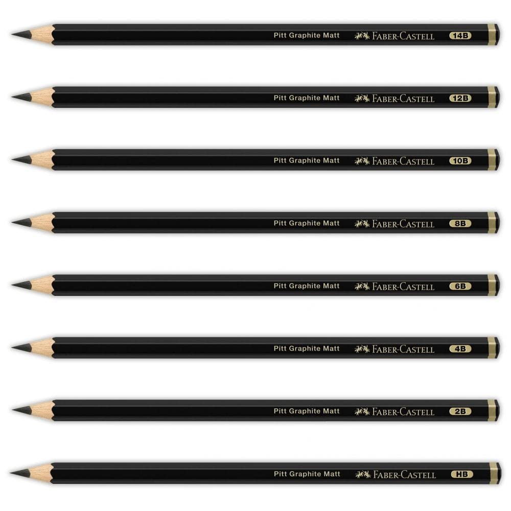 Faber-Castell Art & Graphic Pitt Graphite Matt Pencil - 14B Hardness | Ultra-Matt Laydown | Pack of 1 1