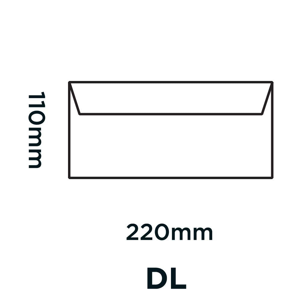 Blake Premium Business DL Booklet Envelope - 120 gsm High White Laid | Peel & Seal | Pack of 50 2