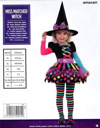Amscan Miss Matched Witch Costume - Toddler Girls 5