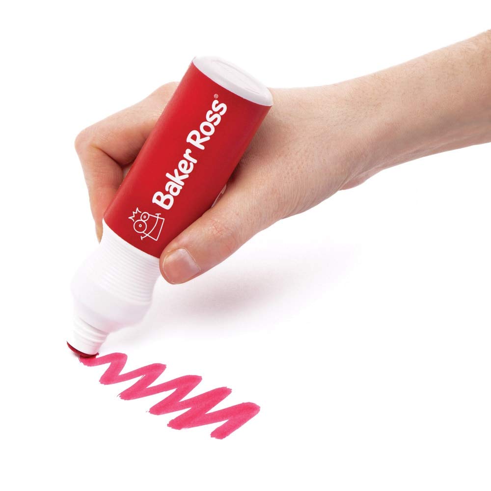 Baker Ross Jumbo Paint Markers - Pack of 8, Quick Drying, Easy Grip for Kids Ages 3+