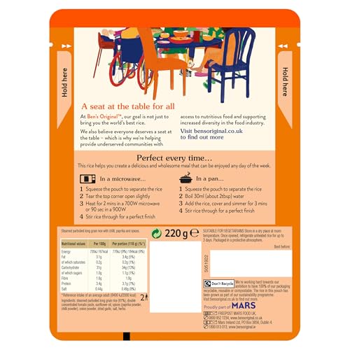 Ben's Original - Cajun Spiced Microwave Rice 6 x 220g