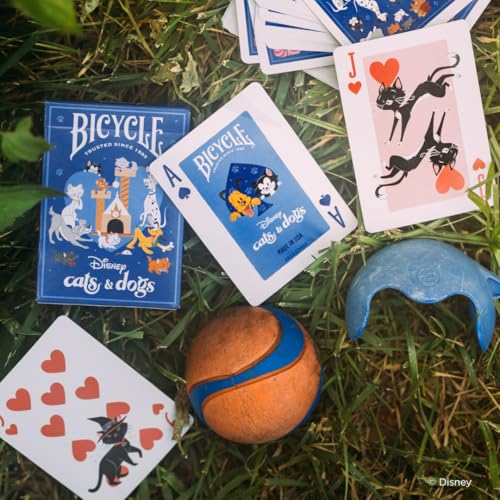 Bicycle Disney Cat and Dogs Playing Cards - Custom Design | Air Cushion Finish | Unisex Adult 9