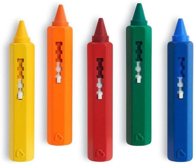 Munchkin Bath Time Toy Crayons - 5-Pack for Creative Bathtime Play 10
