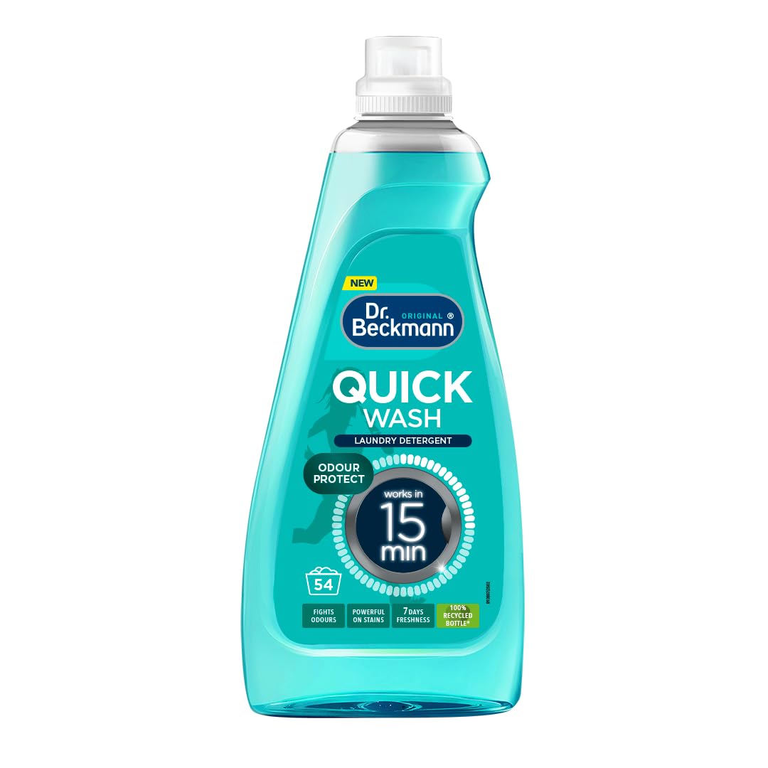 Dr. Beckmann Quick Wash – Odour Protect Liquid Detergent | 15-Minute Deep Clean for All Washes 1