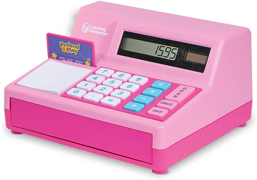 Learning Resources Pretend & Play Calculator Cash Register - Educational Playset for Kids, Ages 3-7 2