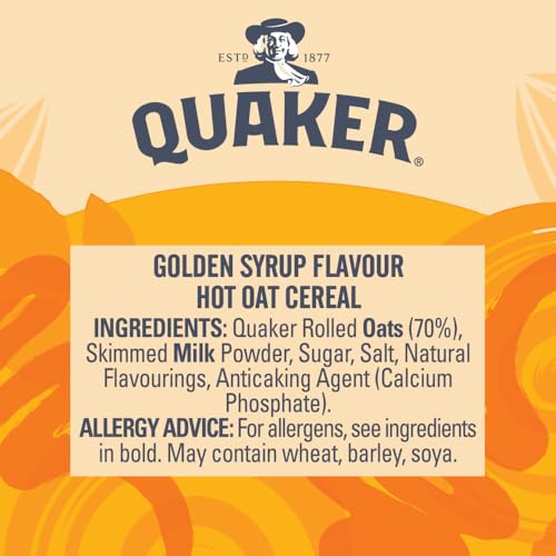 Quaker Oat So Simple Golden Syrup Porridge Pots, 57g (Pack of 8)