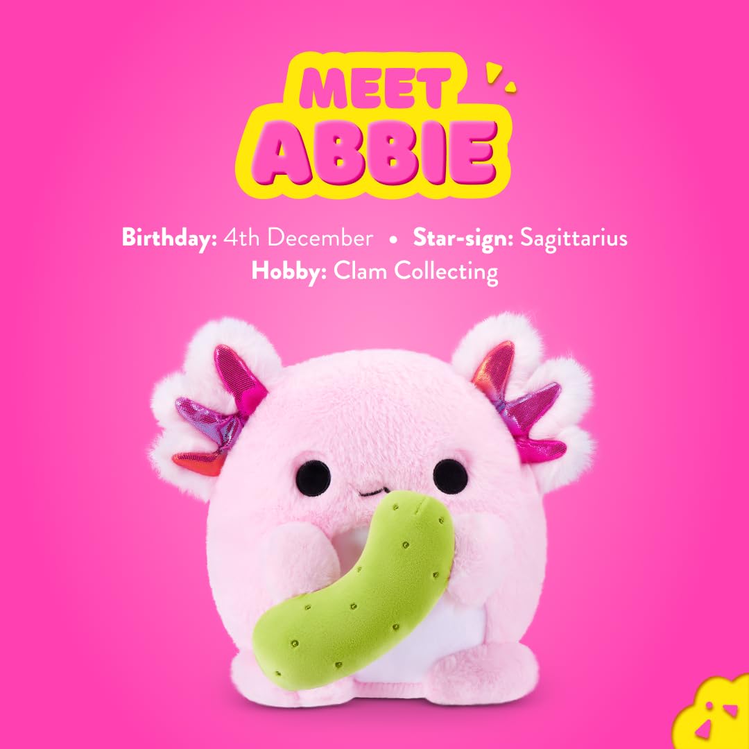 Snackles Core Series 2 Axolotl with Pickle Soft Doll - 8-inch | Polyester | Unisex Children 3