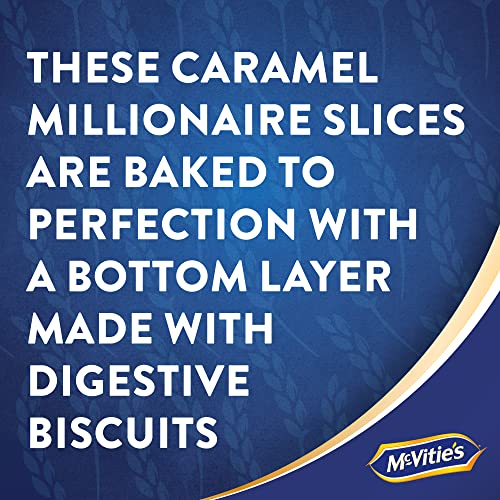 McVitie's Digestive Caramel Millionaire Individually Wrapped Slices, 5 Pack