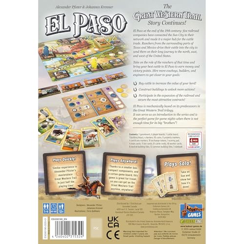 Lookout Great Western Trail: El Paso Brettspiel 8