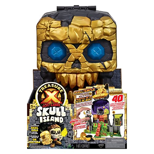 Treasure X Lost Lands Skull Temple Mega Playset - 40 Levels of Adventure with 4 Micro Action Figures