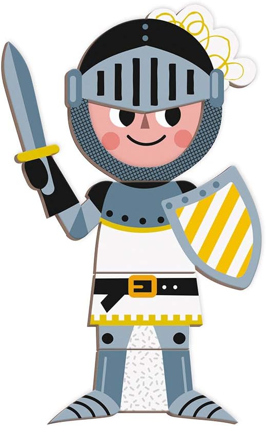 Janod J02719 Magneti'Book Costumes Magnetic Playset - Educational Game for Kids 3-8 Years 2