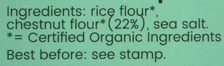Amisa Organic Chestnut Crispbread Gluten Free Vegan, 100g