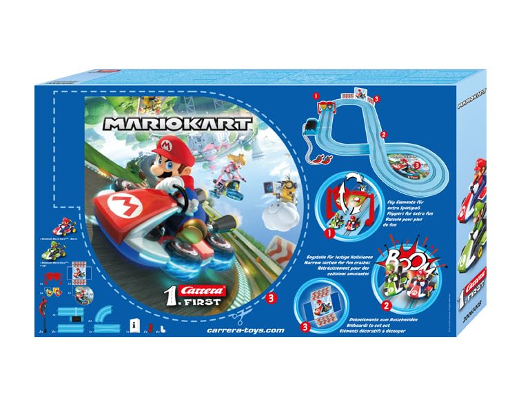 Carrera Mario Kart Slot Car Track Set - 2.9m Track | Ages 3+ | Up to 2 Drivers