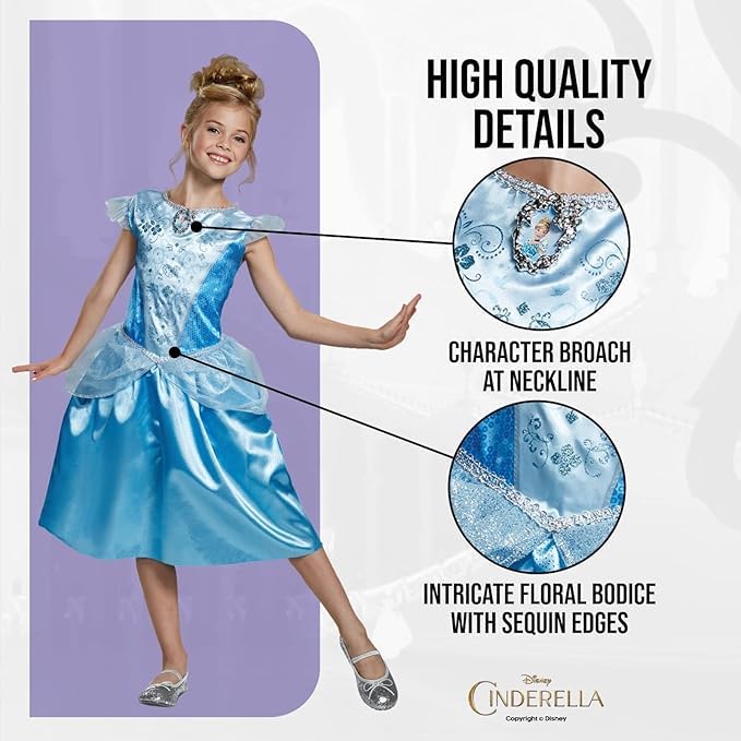 Disguise Disney Cinderella Costume - Medium (7-8 Years) 3