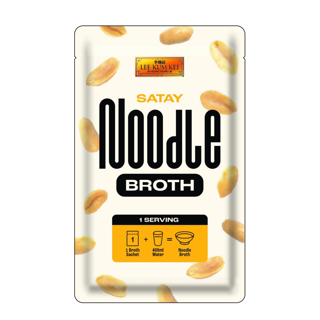 Lee Kum Kee Satay Noodle Broth - Creamy Peanut Soup Base | 160g (4 x 40g Sachets) 4