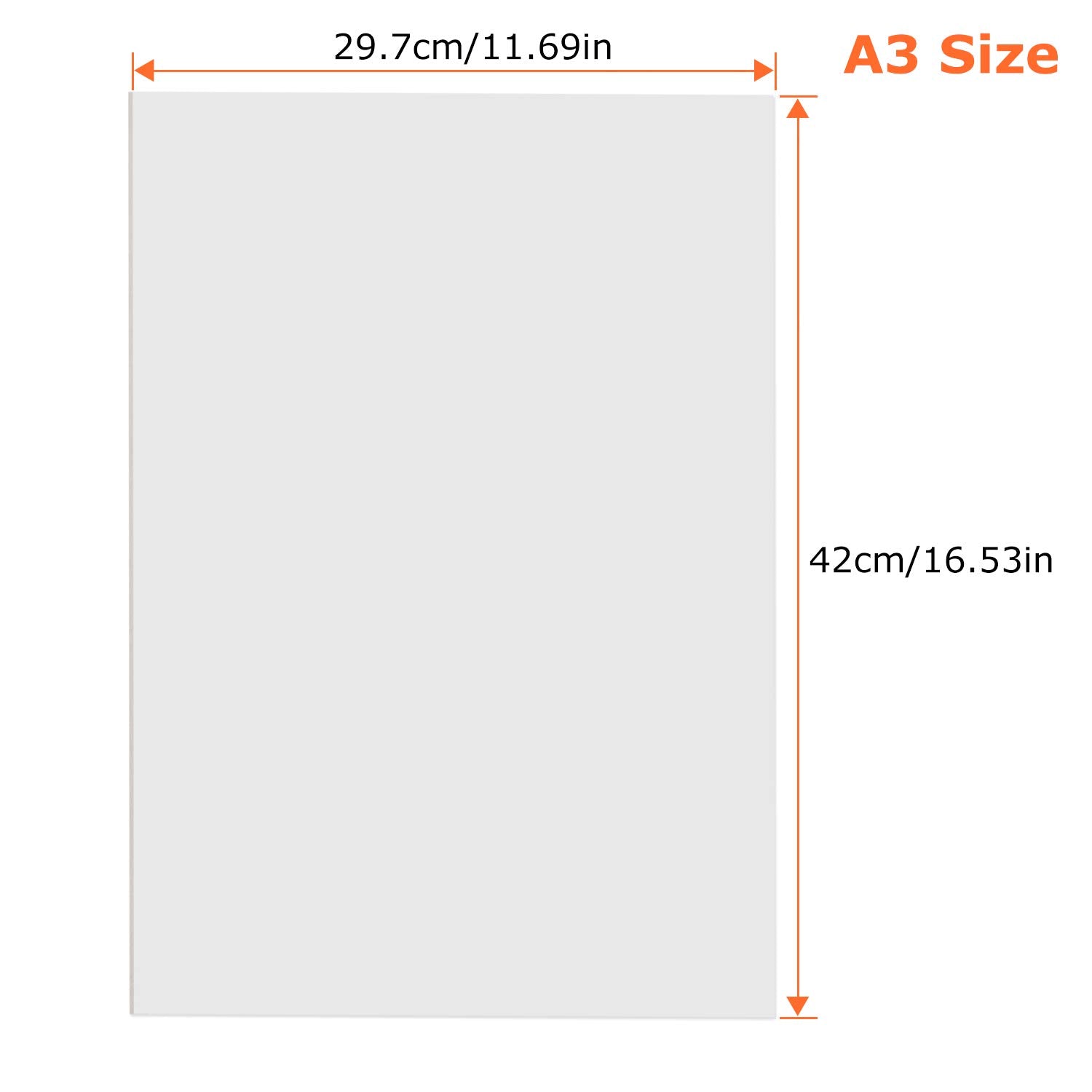 ASelected 16 Pack A3 Foam Board - 5mm Thick White Polystyrene Sheets for Crafting & Display