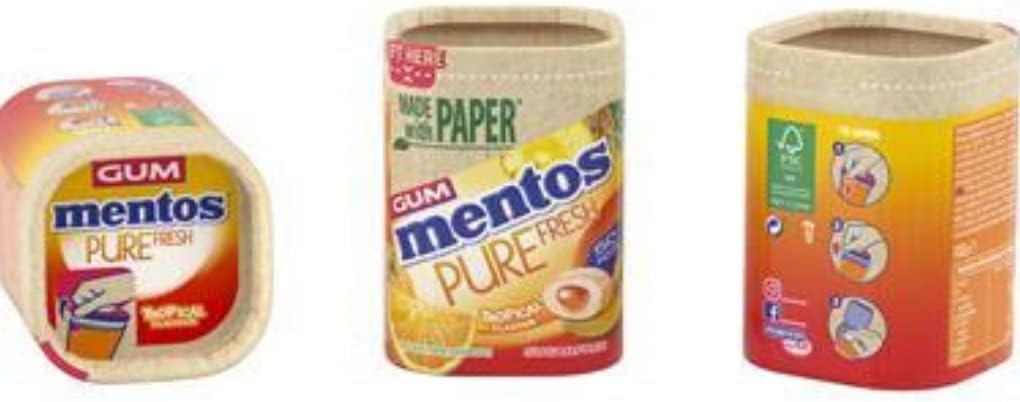MENTOS GUM - Pure Fresh Chewing Gum, Sugar Free, Tropical Flavor, 50 Count (Pack of 6) 6