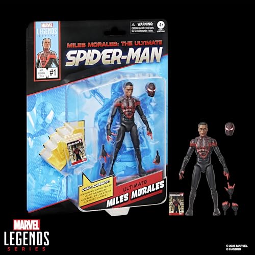 Marvel Legends Ultimate Miles Morales Spider-Man Action Figure - 6 Inch Collectible with Comic Accessories 10