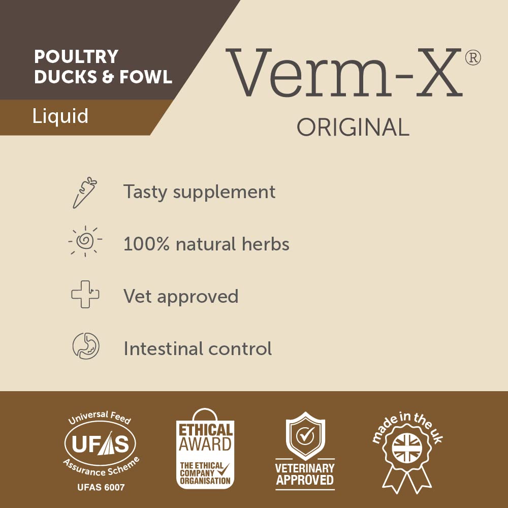 Verm-X Natural Liquid Wormer for Poultry & Fowl - 250 ml | Intestinal Hygiene Control 4