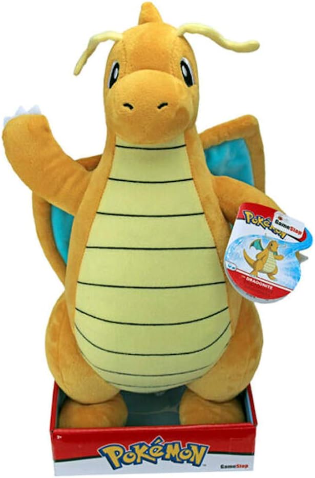 Pokémon Dragonite Plush Toy - 30 cm Soft Stuffed Animal for Kids 24 Months+ 3