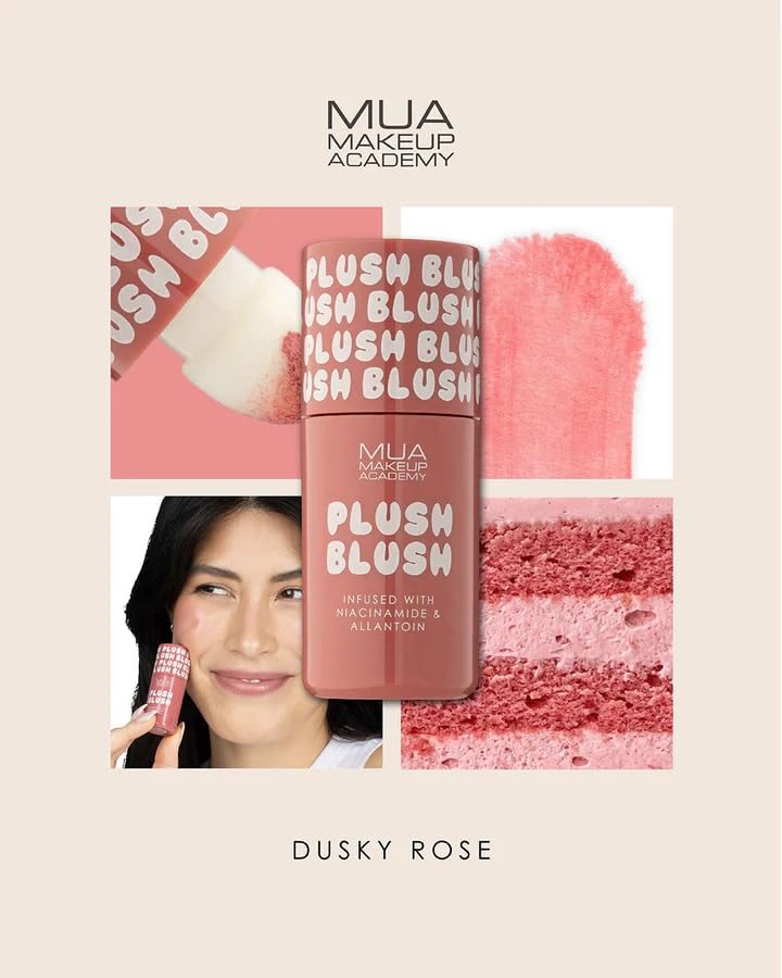 MUA Plush Blush - Liquid Blusher in Dusky Rose | Lightweight & Buildable | 4.2 ml 4
