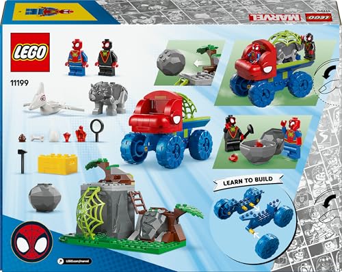 LEGO Marvel Team Spidey Dino Crawler Rescue Truck - Buildable Super Hero Vehicle Playset for Ages 4+ 16