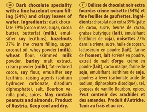 Loacker Dark Tortina Wafers, 125 g