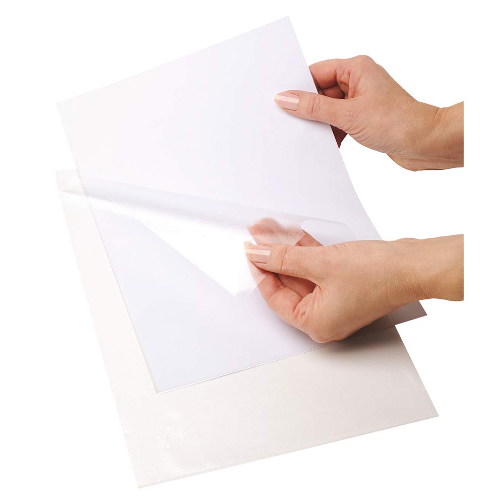 G4GADGET Pack of 50 A4 Clear Plastic Flush File Folders | Open Top & Side Cut | 100 Micron PP 1
