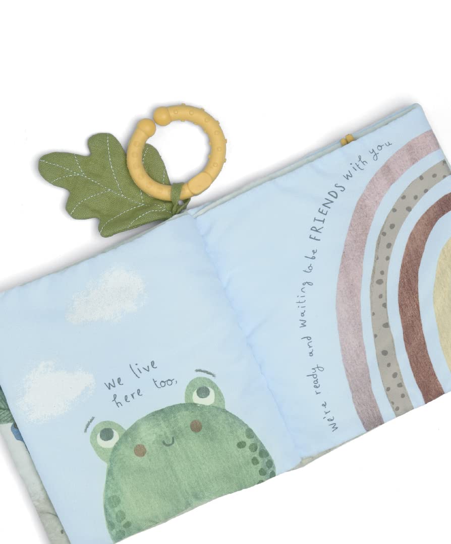 Mamas & Papas Grateful Garden Interactive Activity Book for Babies | Crinkle Pages, Squeaker, Teether | From Birth 3
