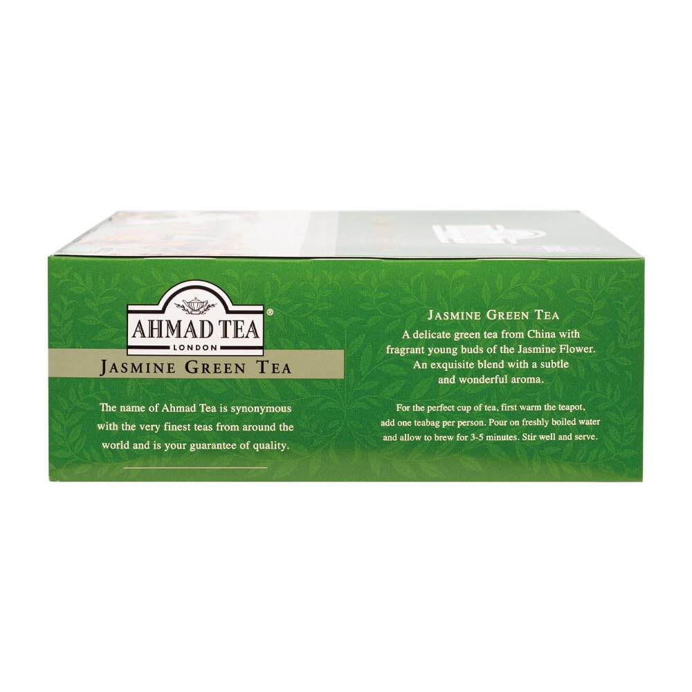 Ahmad Tea Jasmine Green Tea - Aromatic Floral Blend | 100 Teabags | Promotes Relaxation 4