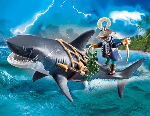 Playmobil Pirates Danger from Giant Shark Playset | Ages 4+ | Model 71793 4