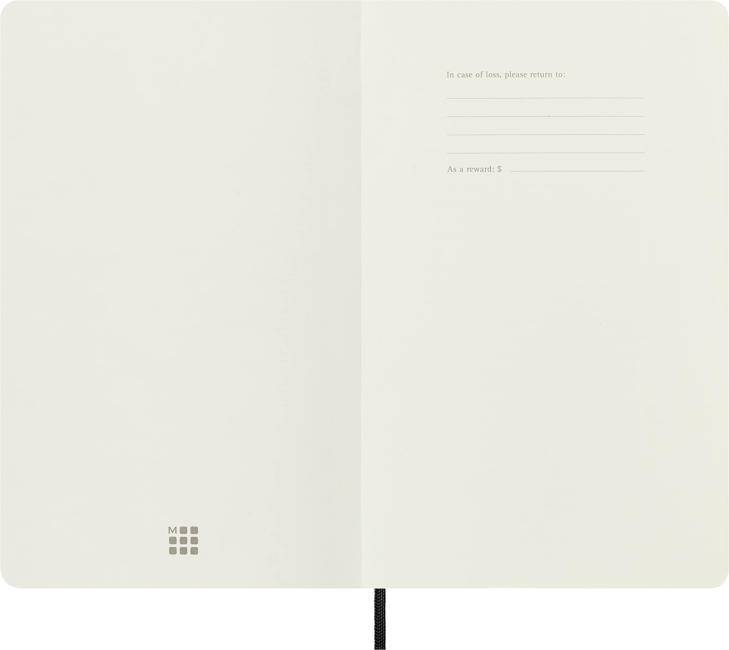 Moleskine Classic Ruled Paper Notebook - Soft Cover, Black, Large A5 (13x21cm), 192 Pages