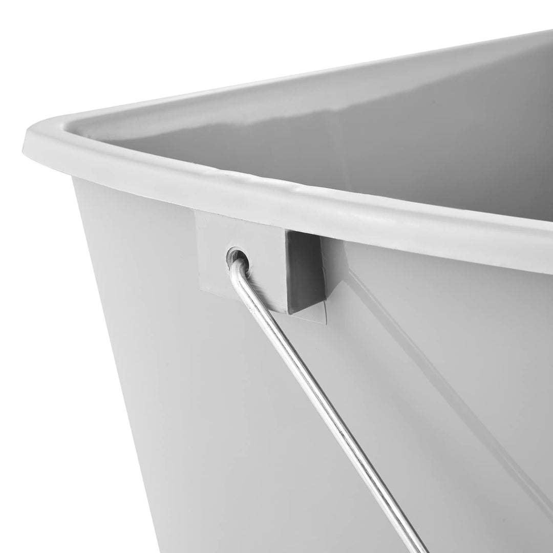 keeper - Bent Cleaning Bucket 13L Rectangular Polypropylene with Metal Handle