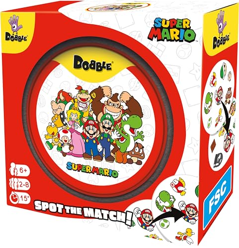 Asmodee Dobble Super Mario – Familienkartenspiel für 2–8 Spieler, ab 6 Jahren, 15-minütige Spielzeit 5