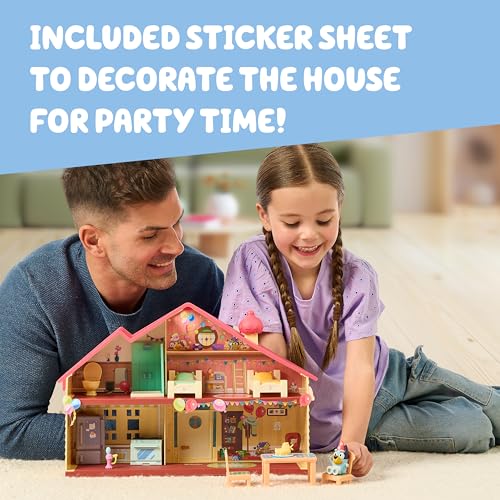 Bluey Celebration Home Playset - 11-Piece Playset with Exclusive Figure, Ages 3+ 8