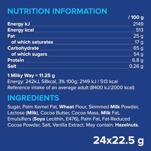 Milky Way Crispy Rolls, Milk Chocolate Biscuit Snack Bar, 24 x 22.5 g