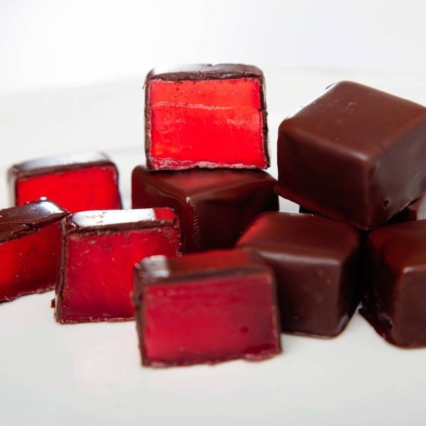 Sally Williams Luxury Dark Chocolate Enrobed Rose Turkish Delight, 300g 2