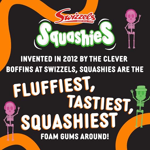 Swizzels Squashies Squeletons 120g - Halloween Chewy Sweets, Trick or Treat Candy