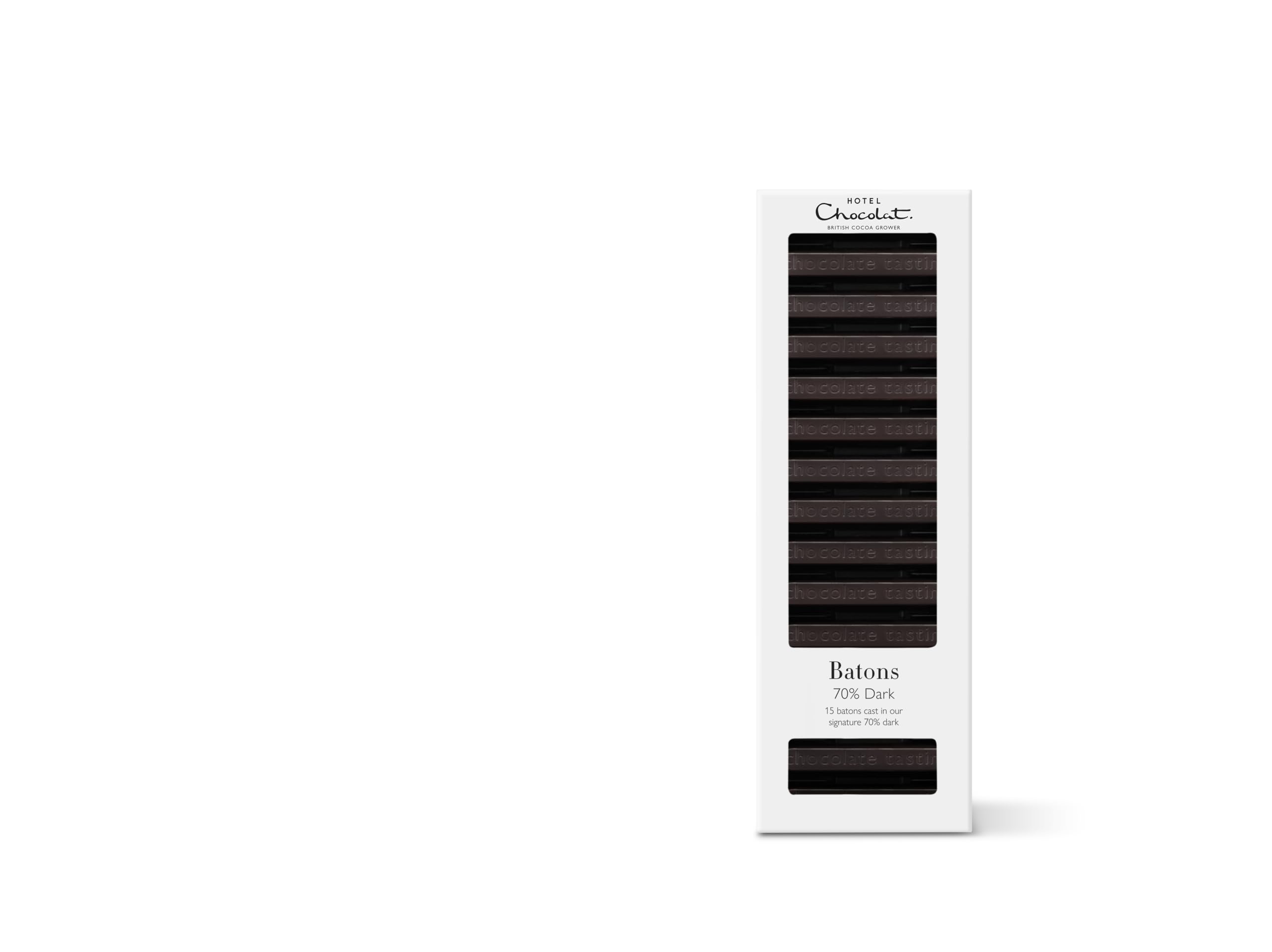 Hotel Chocolat 70% Dark Chocolate Batons - 15 Sticks, 120g
