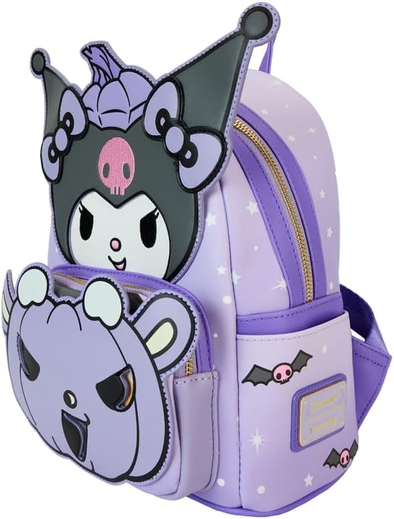 Loungefly Sanrio Kuromi Pumpkin Glow Mini Backpack 3