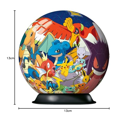 Ravensburger Pokémon 3D Jigsaw Puzzle Ball – 72-Piece Spherical Puzzle for Kids 6+ 13
