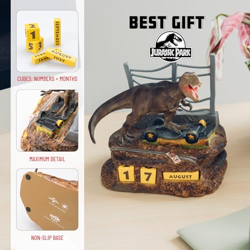 Grupo Erik Jurassic Park T-Rex 3D Perpetual Flip Calendar 4