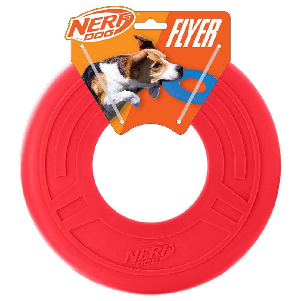 Nerf Dog Atomic Flyer Dog Toy - 10 Inch Flying Disc | Water Resistant | Lightweight 1
