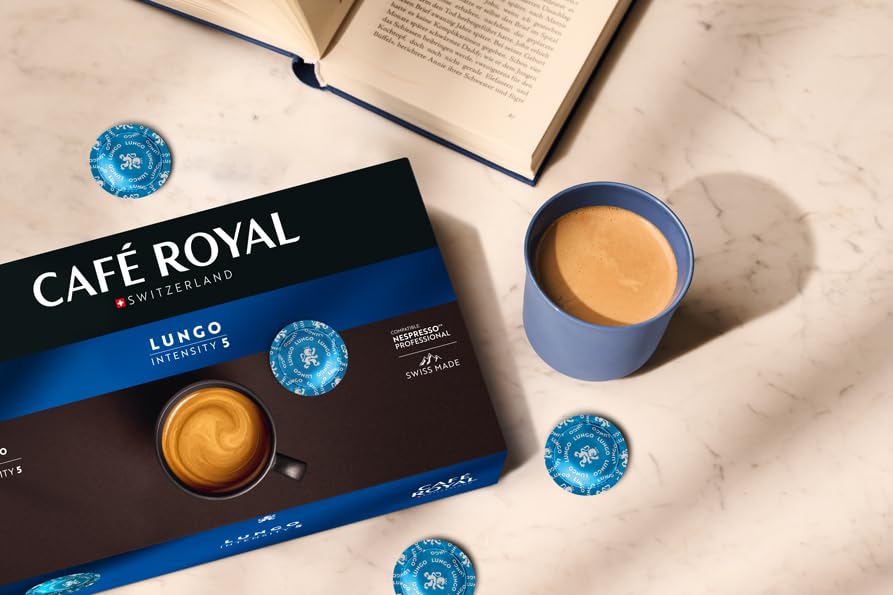 Café Royal Professional Pads, Lungo, 50 Pods - 100% Arabica, UTZ Certified, Compatible with Nespresso Professional Machines