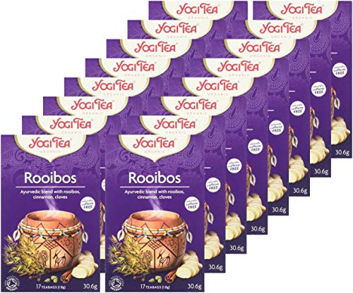 YOGI TEA - Rooibos Organic Spice and Herbal Tea, Caffeine Free, Blend of Rooibos, Cinnamon and Cloves 8