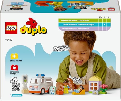 LEGO DUPLO Ambulance & Driver Set - Educational Role Play Toy for Toddlers 2+ 11