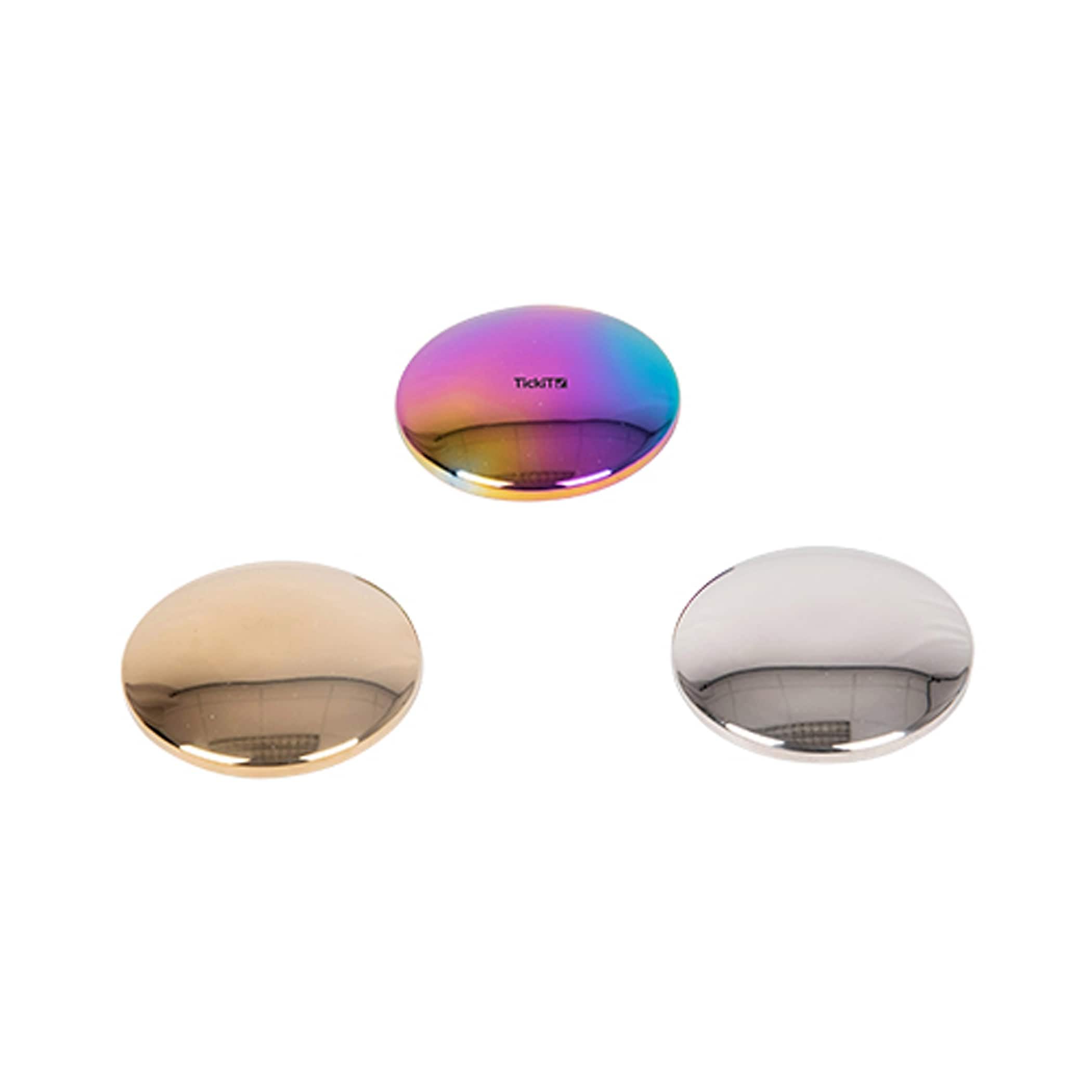 tickit Sensory Reflective Sound Buttons - Award-Winning Baby Toy | Set of 3 | Stainless Steel | Suitable from Birth 1