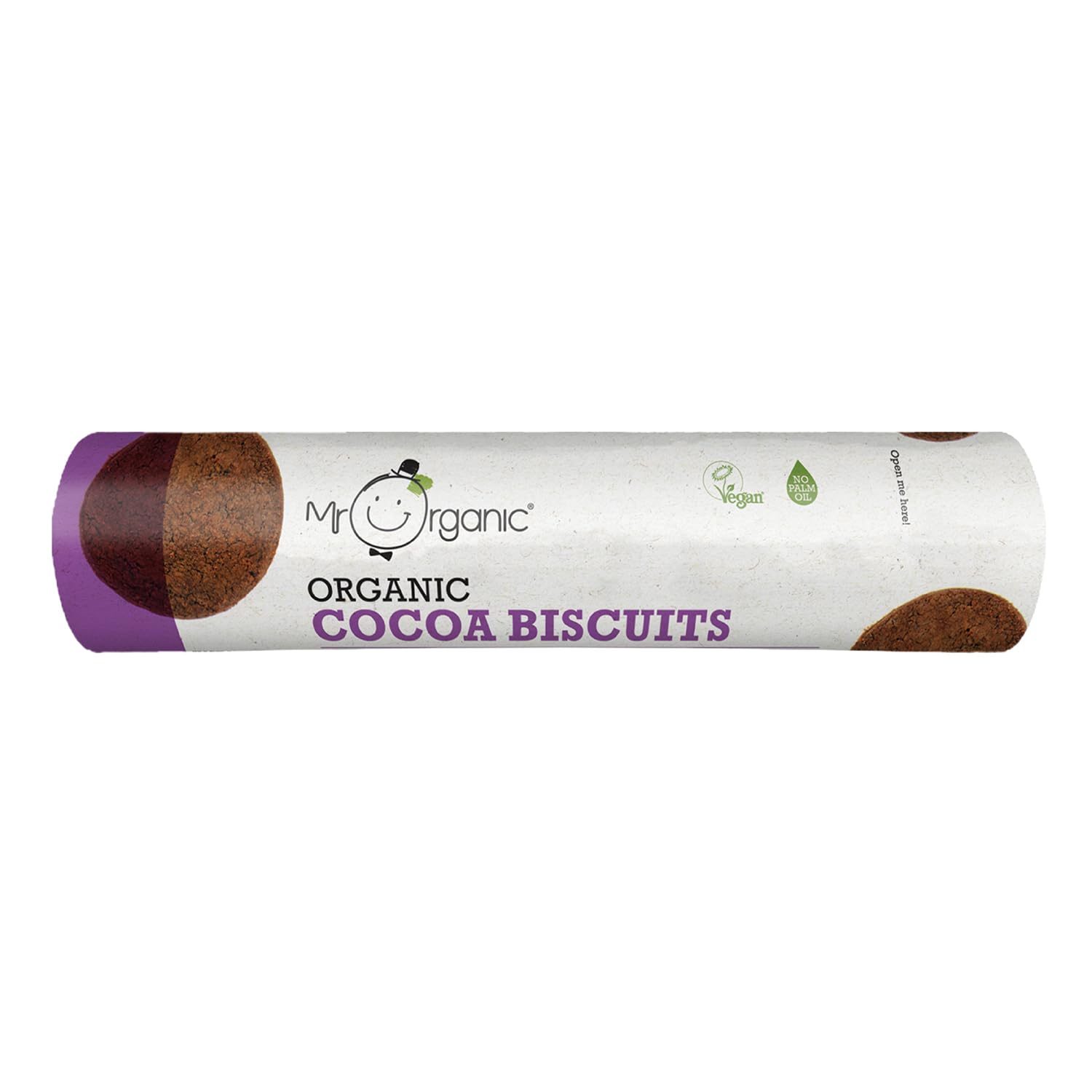 Mr Organic - Cocoa Biscuits 250g - Organic, Palm Oil Free, Vegan Chocolate Cookies 1