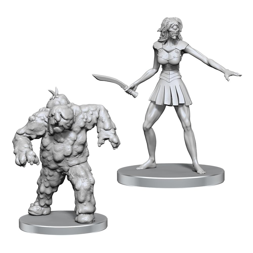 WizKids Pathfinder Battles Deep Cuts Mudwretch and Buso Miniatures | Plastic | Grey