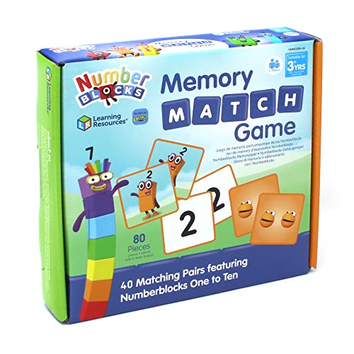 Learning Resources Numberblocks Memory Match Game Card Game (HM95399-UK)